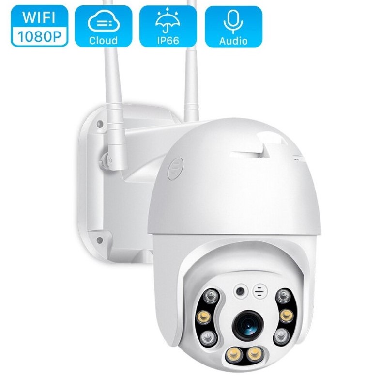 ICSee Αδιάβροχη Έξυπνη PTZ Κάμερα Ασφαλείας 3MP 1080p με WiFi - Αpp Εφαρμογή Παρακολούθησης - Νυχτερινή Λήψη & Μικρόφωνο